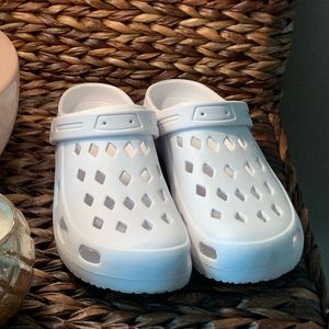 White Rubber Sandals